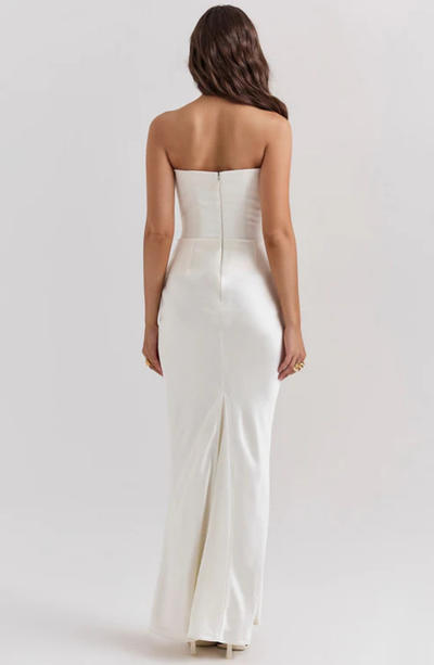 Soraya – Off-Shoulder Maxi Dress | Draped Evening Gown