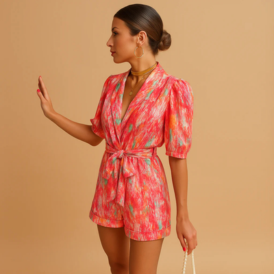 Soleina – Lightweight Belted Summer Romper