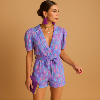 Soleina – Lightweight Belted Summer Romper