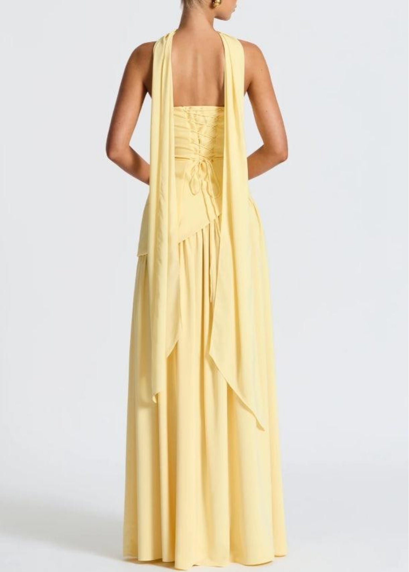 Felina | Strapless Plum Maxi Dress with High Slit & Bow Detail